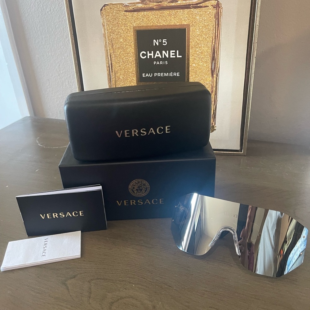 Versace Reflective Silver Sunglasses